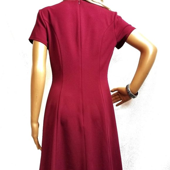 APT 9 Cutwork Fit and Flare Dress short sleeves - Picture 6 of 7